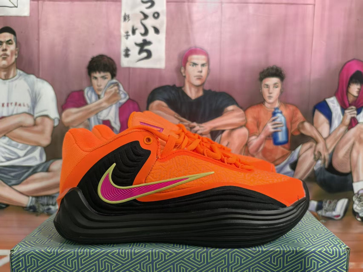 Nike Cushion 3.0 Basketball Sneakers Orange and Black