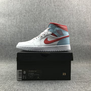 Jordan Air Jordan 1 Mid Ice Blue White Red 555112-104