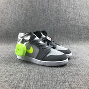 Jordan Air 1 Mid Grey Volt Sneakers 554724-072