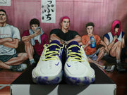 Nike Ariza PE Basketball Sneakers White Purple Yellow