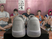 Jordan White Grey Air Zoom Basketball Sneakers