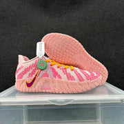 Nike Pink and White Basketball Sneakers