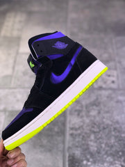 Air Jordan 1 Zoom Air CMFT Lemon Venom Plum Purple Sneakers