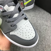 Jordan Air 1 Mid Grey Volt Sneakers 554724-072
