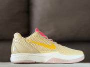 Nike Kobe 6 Clark PE Basketball Shoes Gold and Pink