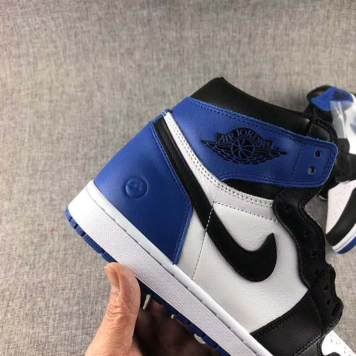 Air Jordan 1 Retro Fragment High Sneakers Black White Blue