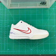 Nike White and Red Basketball Sneakers