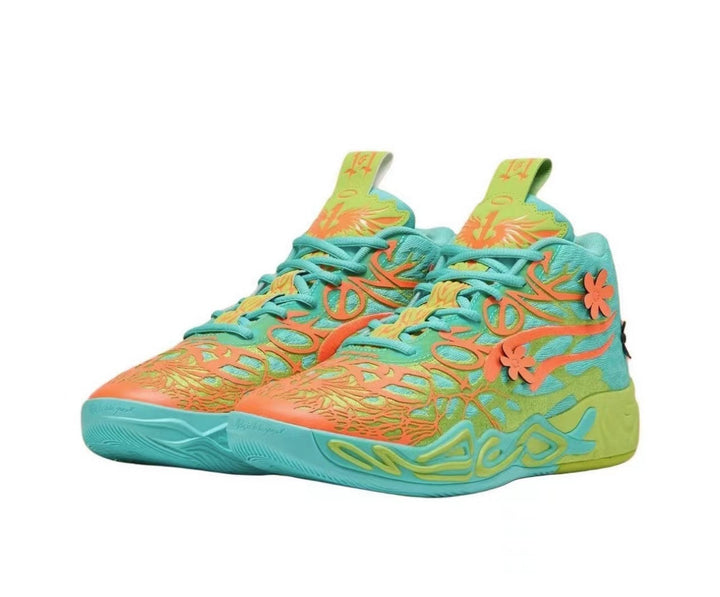 Colorful Graphic High-Top Basketball Sneakers