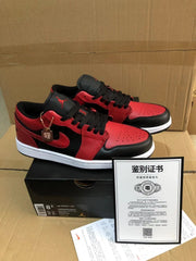 Jordan 1 Low Black Red White 001 Sneakers