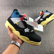 Union LA x Air Jordan 4 Off Noir Sneakers Black/Blue