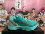 Nike Zoom Basketball Shoes in Turquoise and Bronze