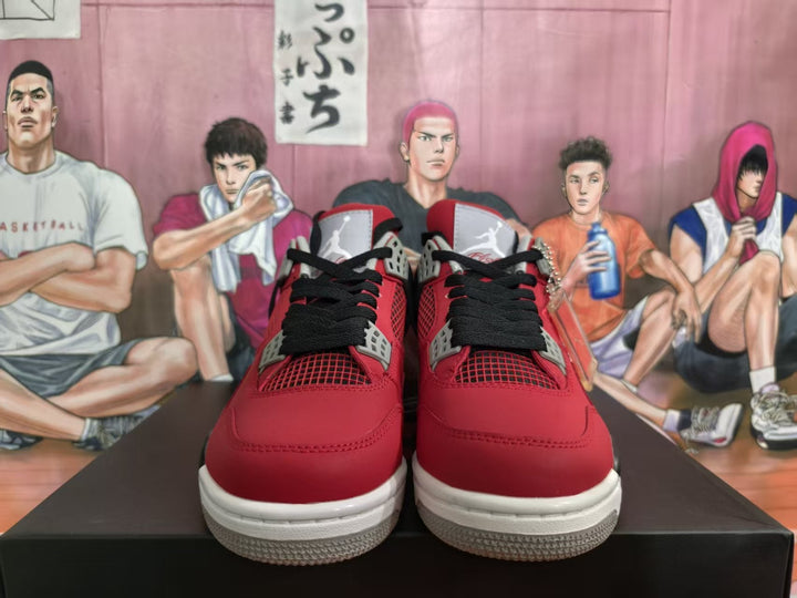 Jordan Red and Black High-Top Sneakers