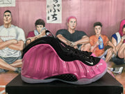 Nike Air Foamposite One Pink and Black Basketball Shoes