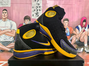 Nike Black Purple Yellow High-Top Basketball Sneakers
