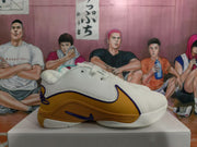 Nike Basketball Sneakers White Gold