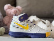 Nike Kobe 2 Kids Basketball Sneakers White Purple Yellow