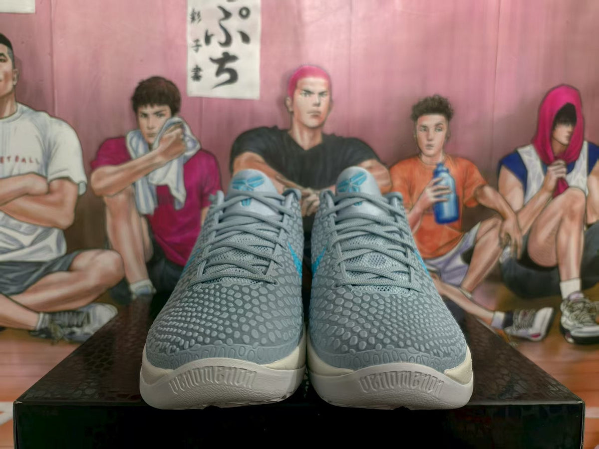 Nike Caitlin PE Basketball Sneakers Gray Blue