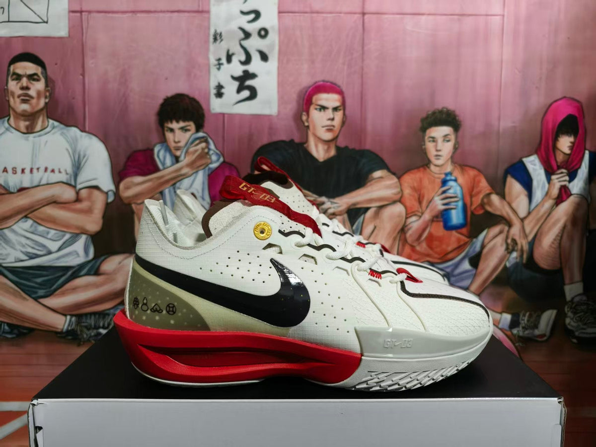 Nike Basketball Sneakers White Black Red Rabbit Year