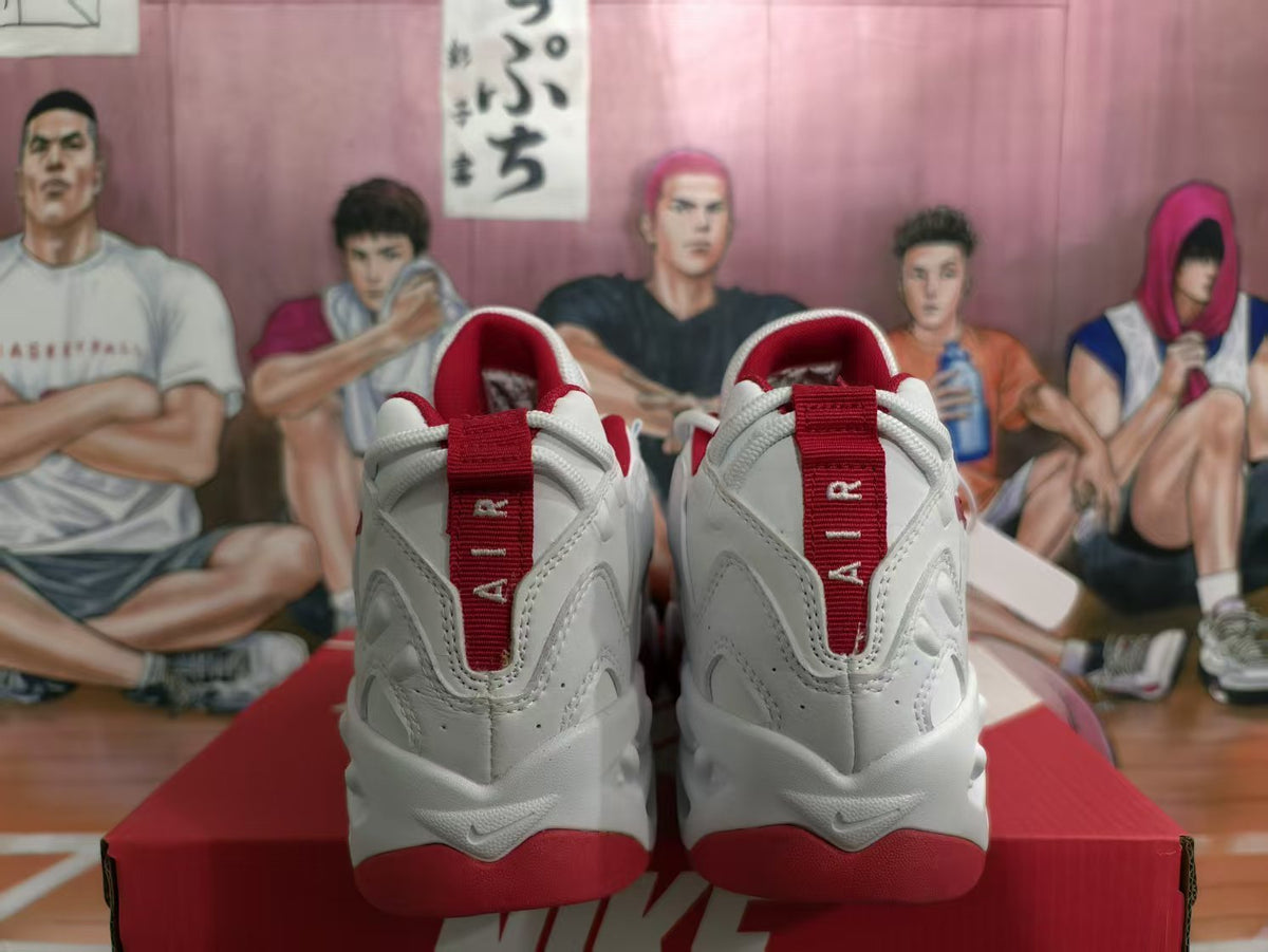 Nike White Red Basketball Sneakers