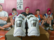 Silver White Low-Top Sneakers