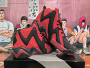 Reebok Red and Black High-Top Basketball Sneakers