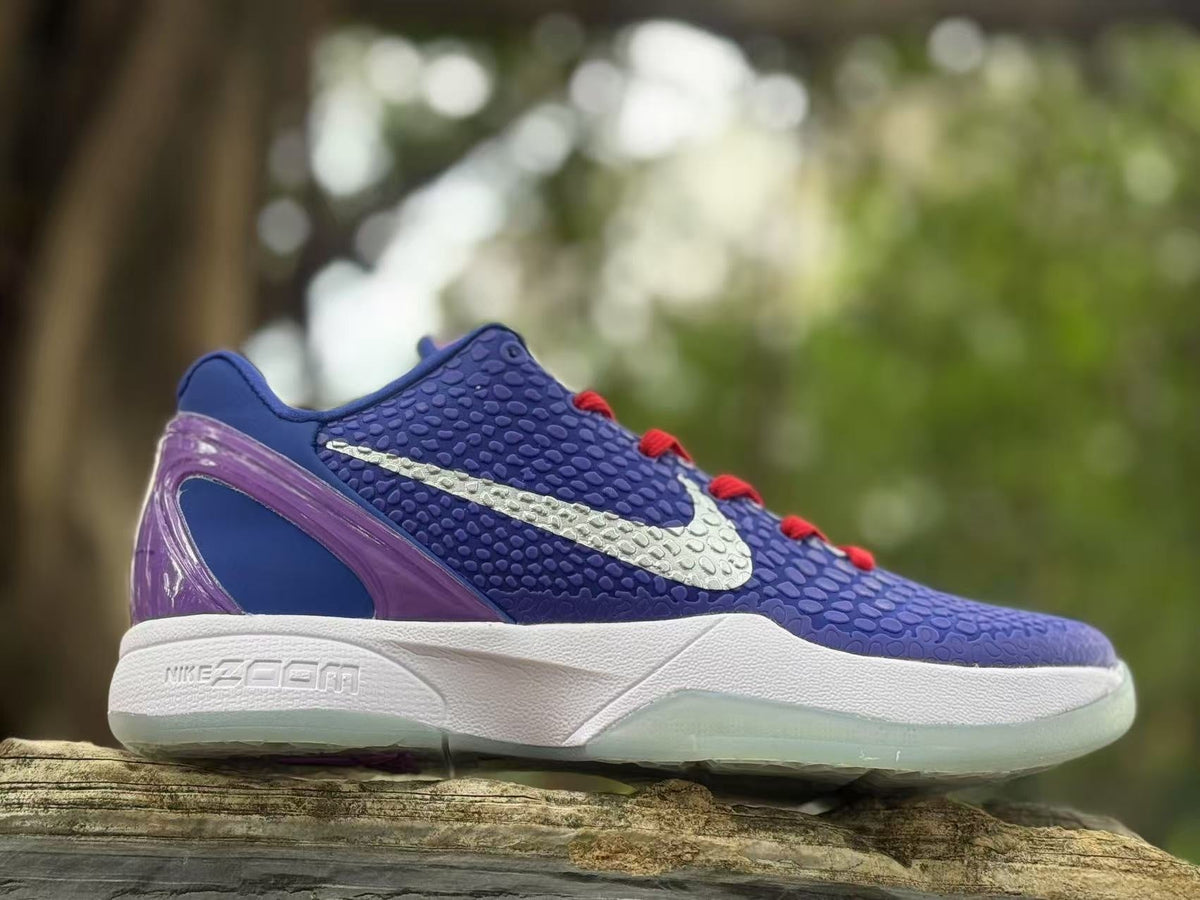 Nike Kobe 6 Tucker Basketball Sneakers Purple Blue