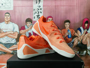 Nike Orange Gradient Basketball Sneakers