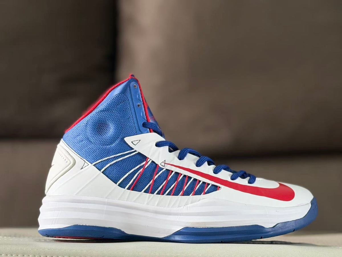 Nike HD2012 Basketball Sneakers White Blue Red
