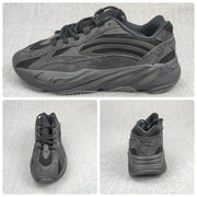 700 V2 Sneakers in Charcoal Black and Gray