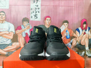 Nike Black and Gold Basketball Sneakers with White Midsole