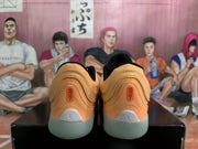 Jordan Orange and Black Basketball Sneakers