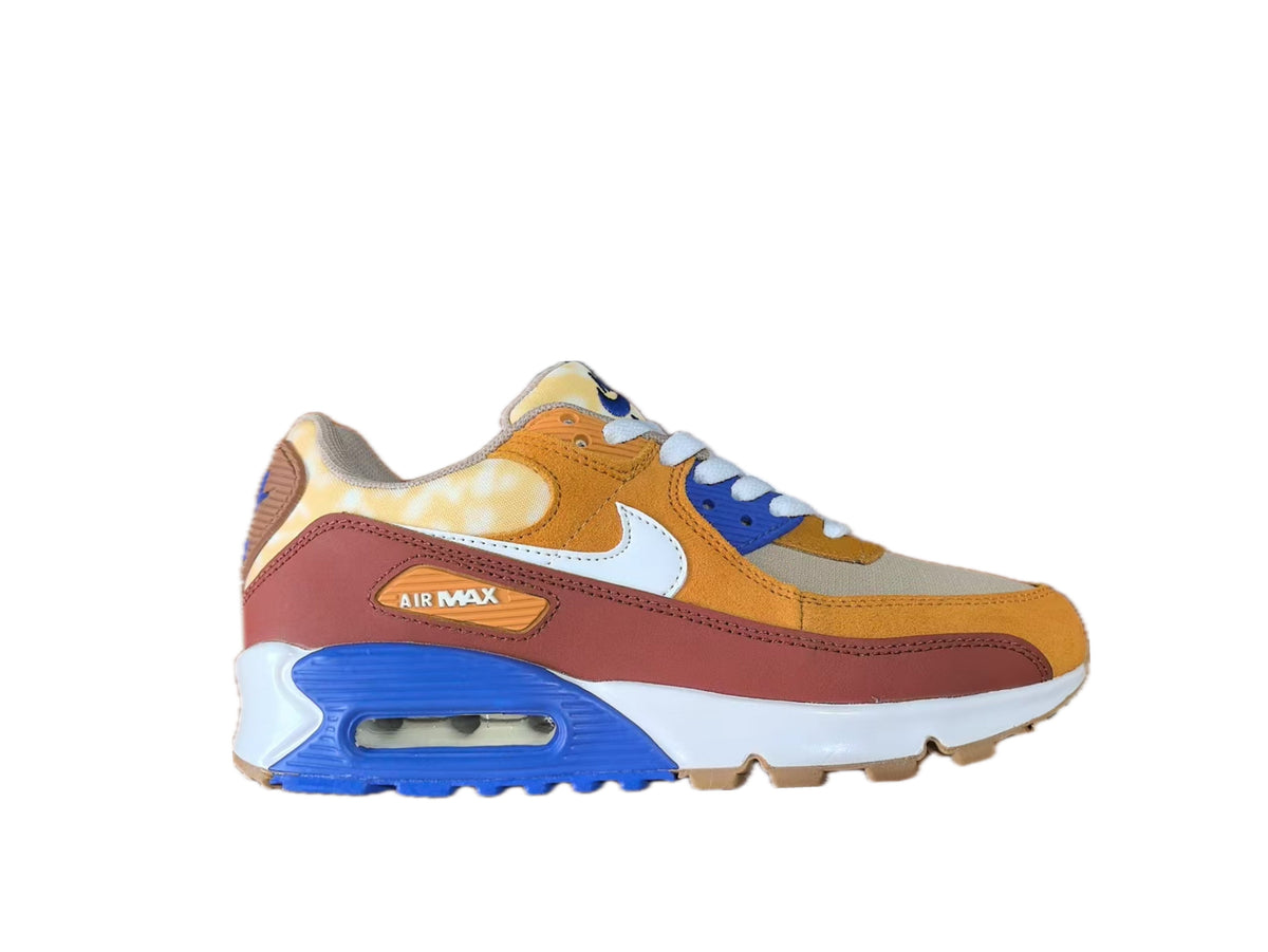 Nike Air Max 90 Sneakers in Orange, Blue and White