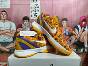 Nike Zoom Basketball Shoes Yellow Purple