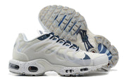 Nike Air Max Plus White and Navy Sneakers