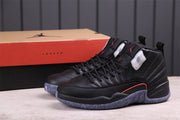 Air Jordan 12 Reverse Flu Game Black High-Top Sneakers DC1062-006