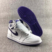 Jordan Air Jordan 1 Court Purple High-Top Sneakers White Purple CD0461-151