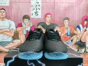 Nike Black and Blue Basketball Sneakers