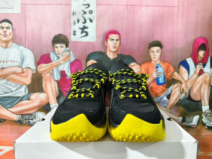 Under Armour Black and Yellow Basketball Sneakers