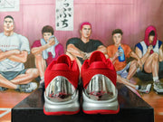 Nike Zoom Kobe 5 Silver and Red Basketball Shoes