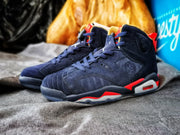 Jordan 6 Charity Women's High-Top Sneakers Navy Red