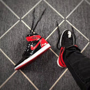 Jordan 1 High Black Red Patent Leather Sneakers