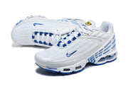 Nike Air Max Plus III White and Blue Sneakers