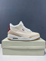 Jordan Air Jordan 3 Retro Year of the Horse Sneakers Cream Red