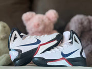Nike Hyperdunk 2010 Kids Basketball Shoes, White/Navy/Red