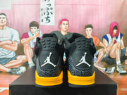 Jordan 3 Black and Yellow High-Top Sneakers