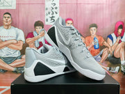 Nike Gray and White Basketball Sneakers