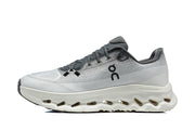 On Cloudmonster 3 Running Shoes, White and Grey