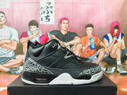 Jordan 3 Black and White Elephant Print Sneakers