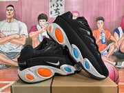 Nike Black Basketball Sneakers with Orange and Blue Accents