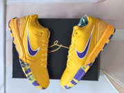Nike Kobe 4 Basketball Shoes Yellow Purple Lakers Style